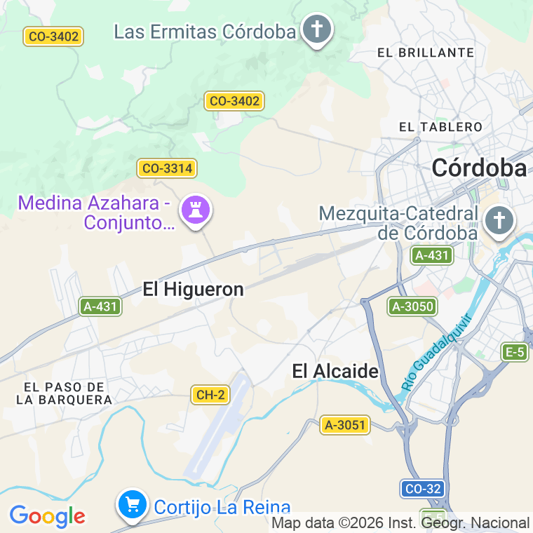 Código postal de Felipe Vazquez de Ureta (higueron, El) en Córdoba