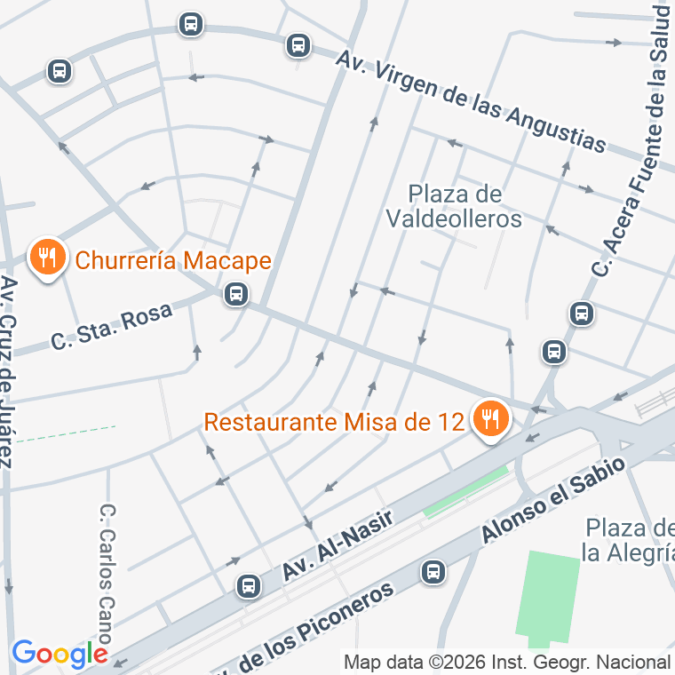 Código postal de Calle Valdeolleros en Cordoba