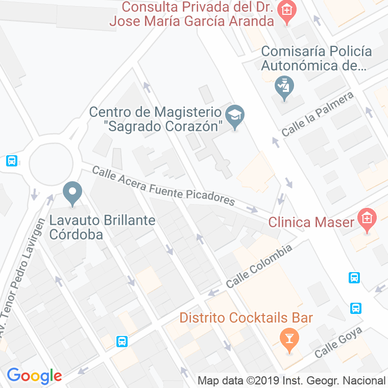 Código Postal calle Fuente De Los Picadores en Córdoba