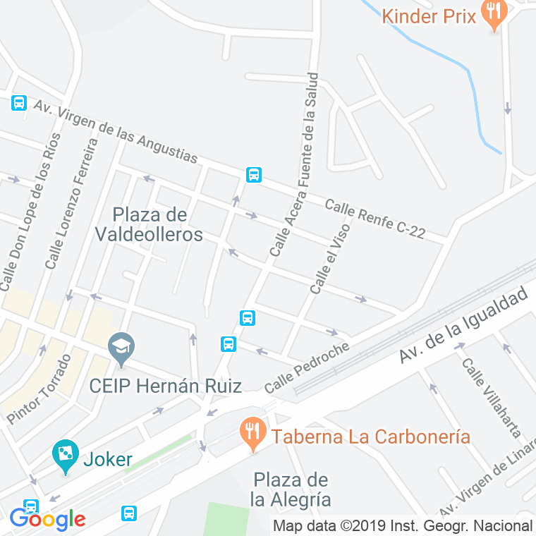 Código Postal calle Patricio Furriel en Córdoba
