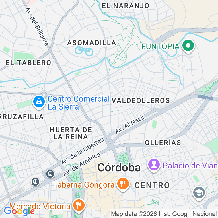 Código postal de Valdeolleros, Plaza en Córdoba