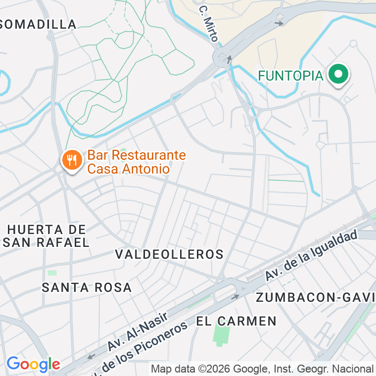 Código postal de Virgen de las Angustias en Córdoba