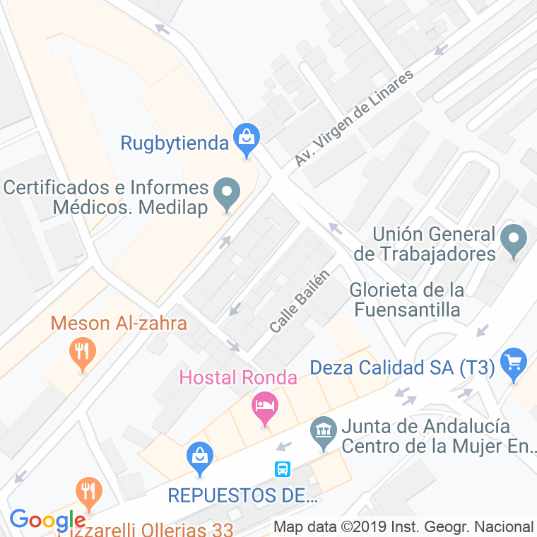 Código Postal calle Navas De Tolosa en Córdoba