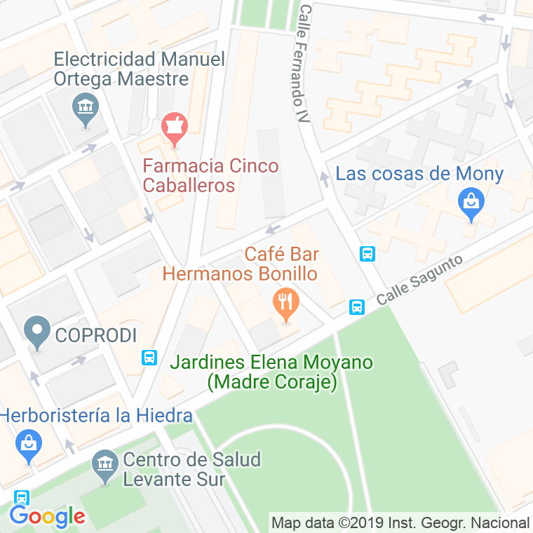 Código Postal calle Reina Mercedes en Córdoba