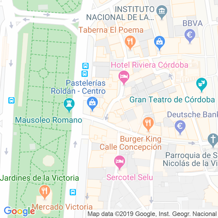 Código Postal calle Antonio Fernandez Grilo, plaza en Córdoba
