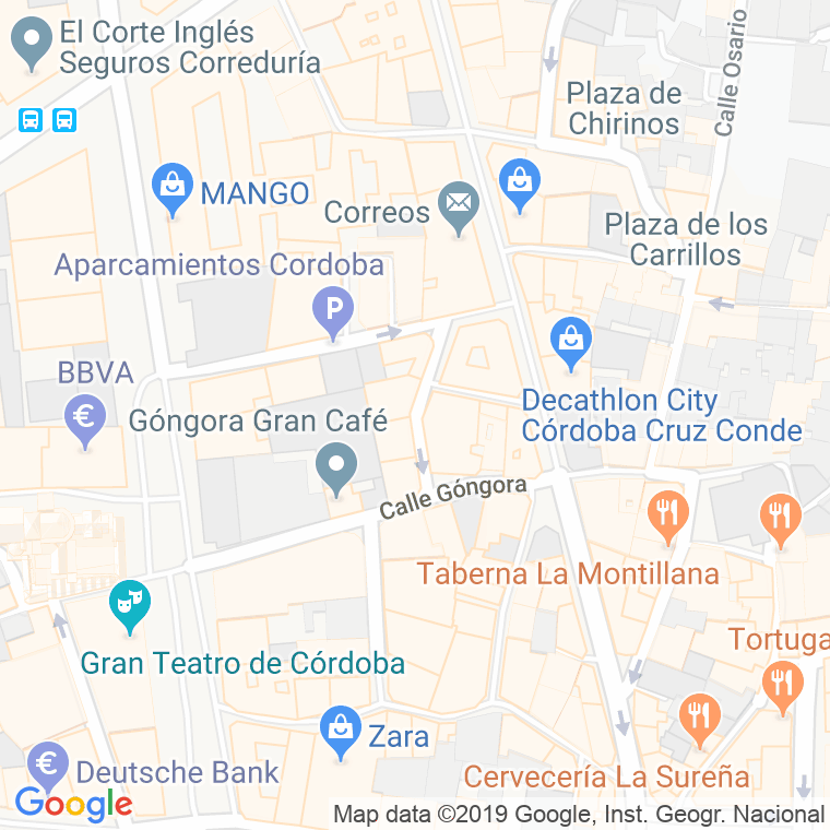 Código Postal calle Eduardo Lucena en Córdoba