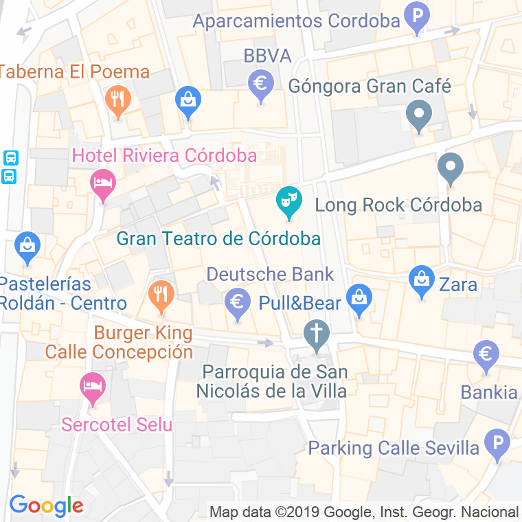 Código Postal calle Jose Zorrilla en Córdoba