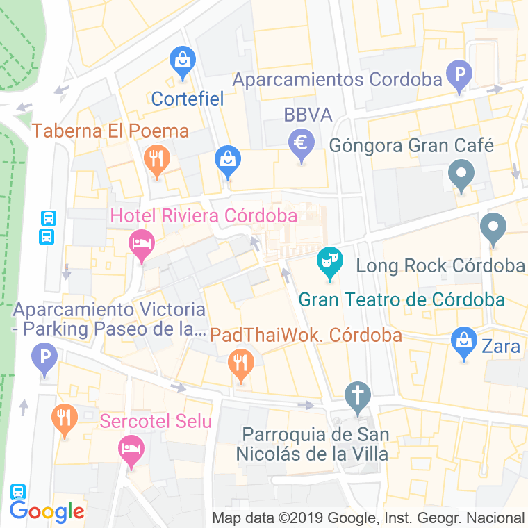 Código Postal calle Menendez Pelayo en Córdoba