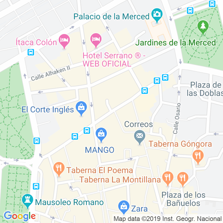 Código Postal calle Ronda De Los Tejares, avenida (Impares Del 15 Al Final) en Córdoba