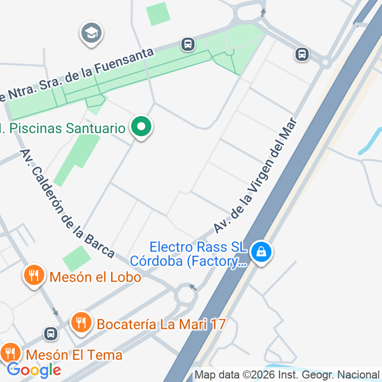 Código postal de Psaje Santa Rosalia en Cordoba