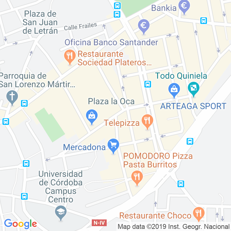 Código Postal calle Manca, De La, ronda en Córdoba