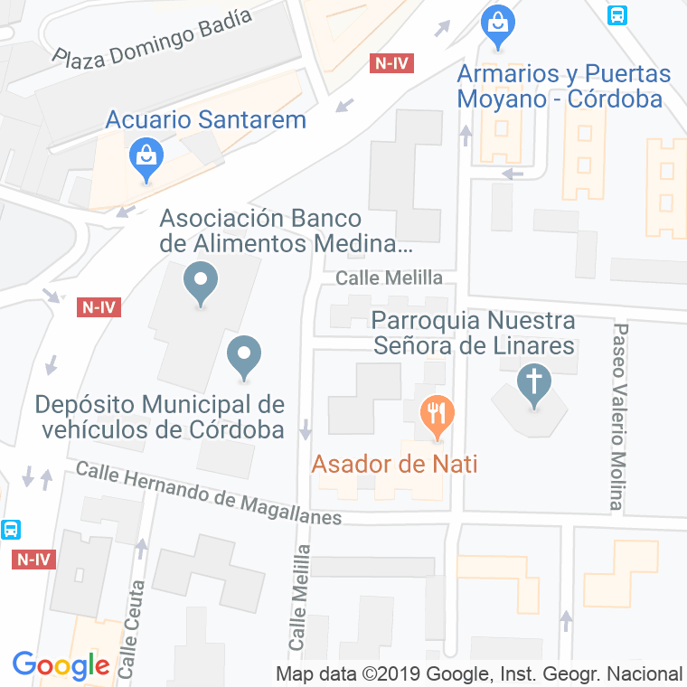 Código Postal calle Nuestra Señora De Araceli en Córdoba