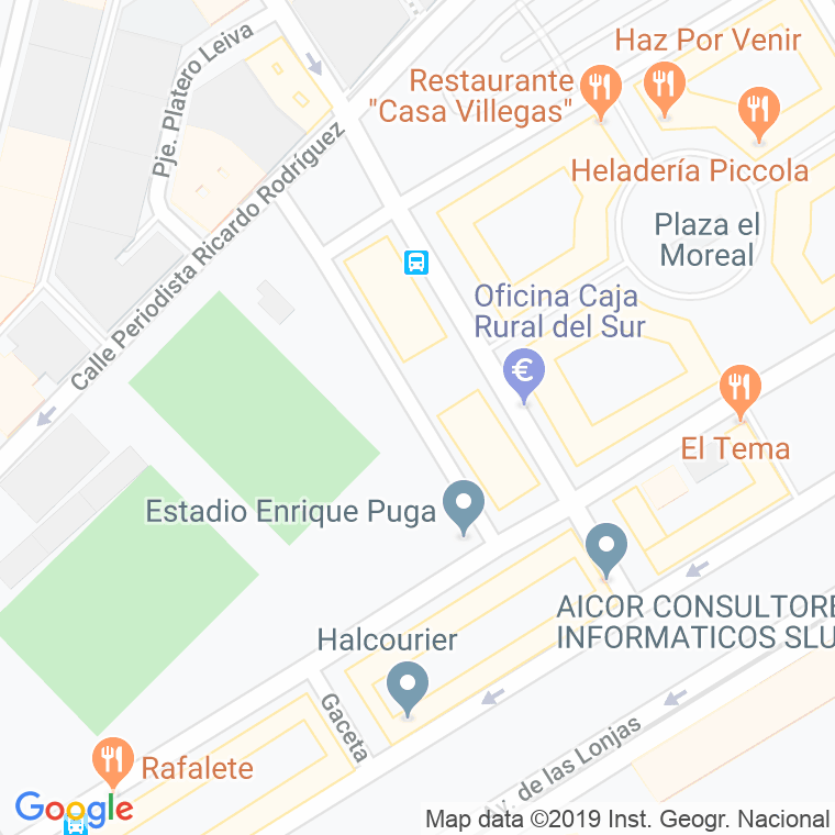 Código Postal calle Periodista Enrique Ortiz Gonzalez en Córdoba