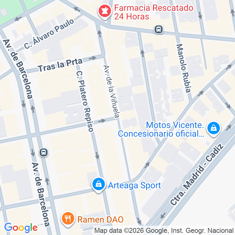 Código postal de Viñuela, Avenida en Córdoba