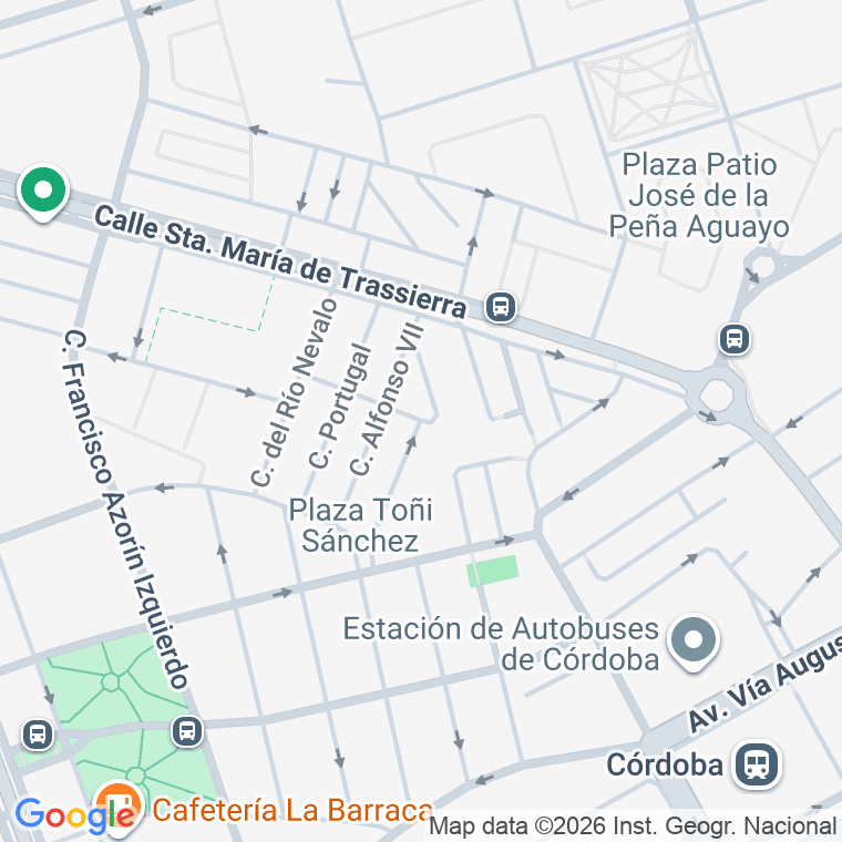 Código postal de Calle Platero Rodrigo de Leon en Cordoba
