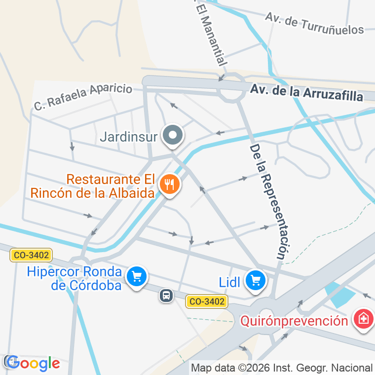 Código postal de Urb San Rafael de la Albaida en Cordoba