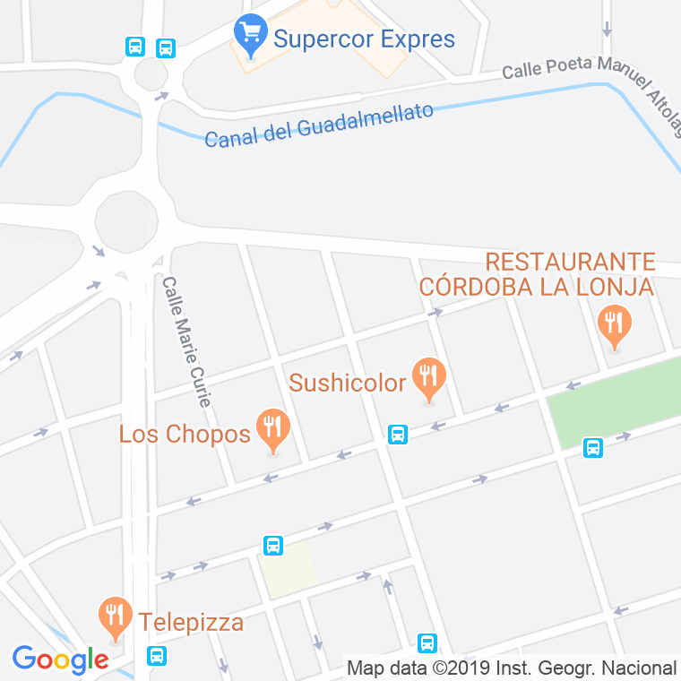 Código Postal calle Alfonsina Storni en Córdoba