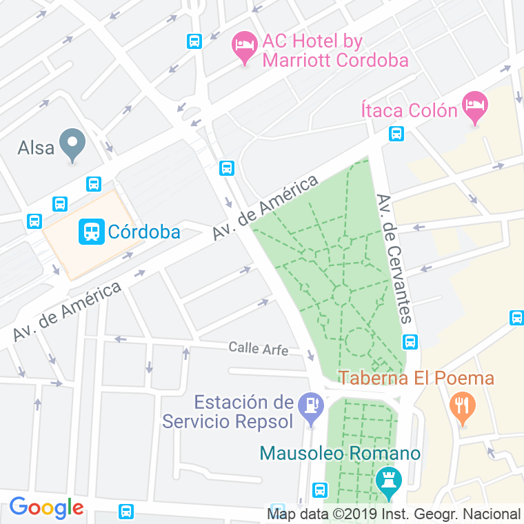 Código Postal calle Angel Ganivet en Córdoba