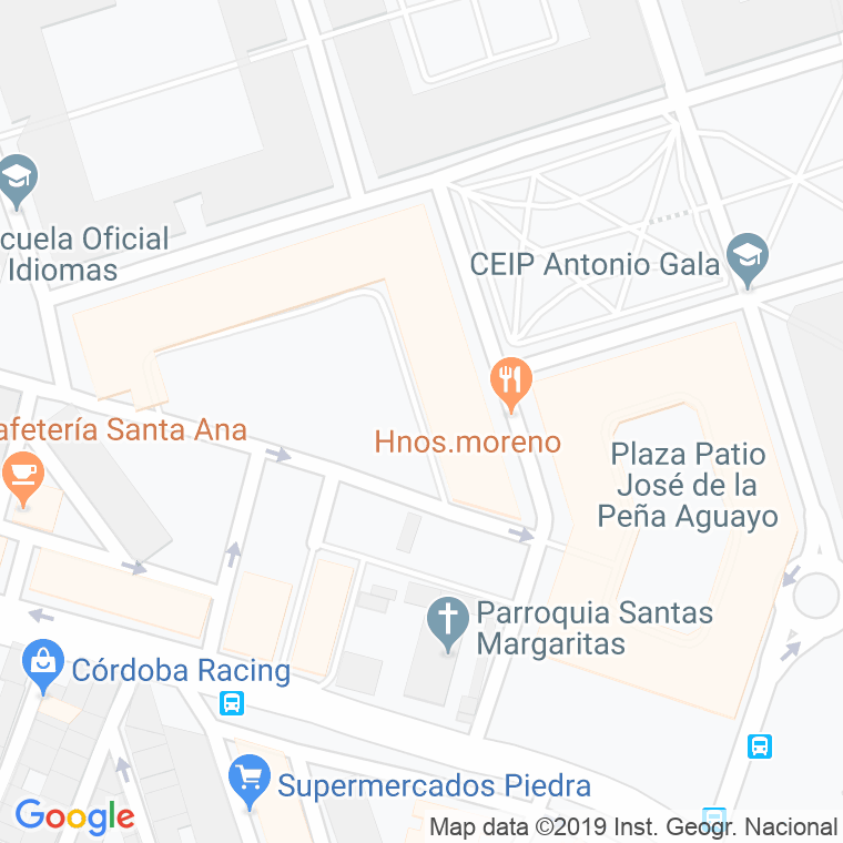 Código Postal calle Bartolome Polo Y Raigon, patio en Córdoba