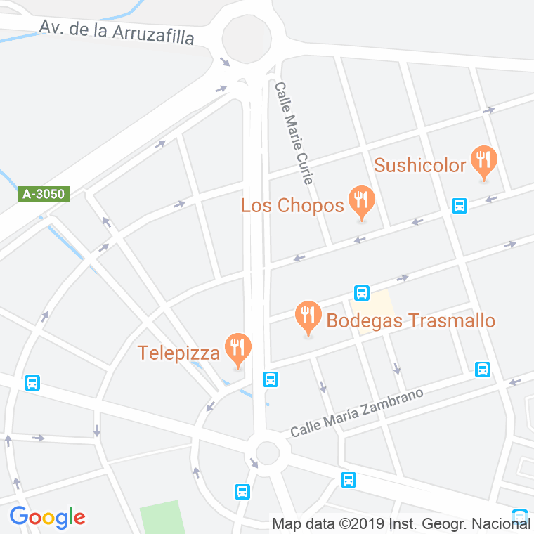 Código Postal calle Cañito Bazan, avenida en Córdoba