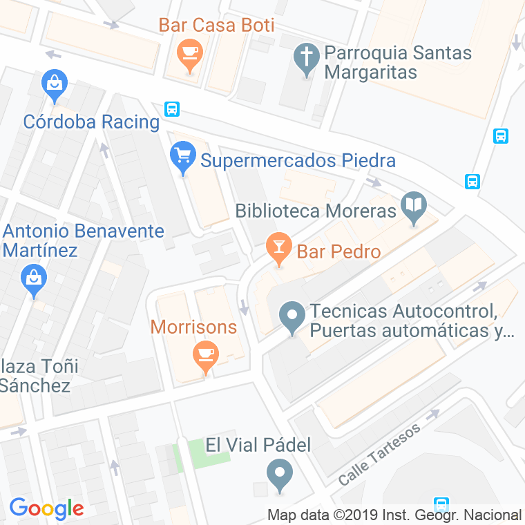 Código Postal calle Escritor Torquemada en Córdoba
