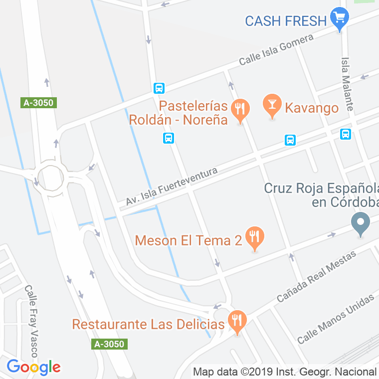 Código Postal calle Isla Graciosa en Córdoba