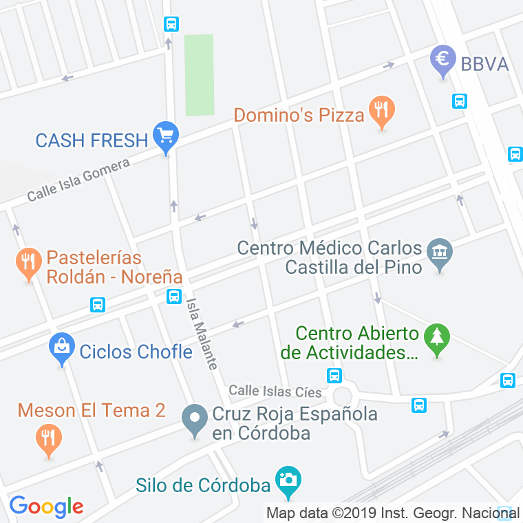 Código Postal calle Isla Madeira en Córdoba