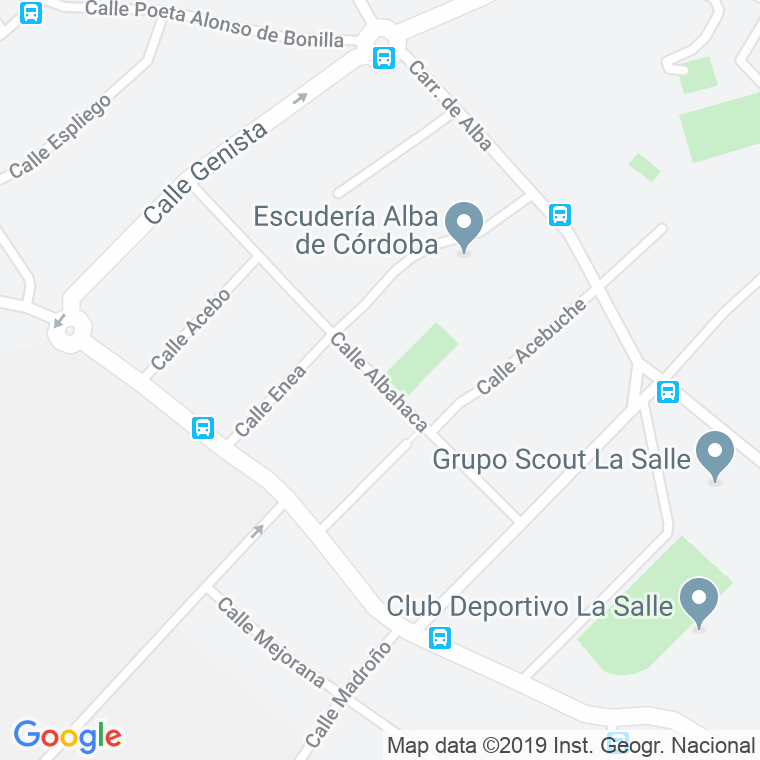 Código Postal calle Albahaca en Córdoba