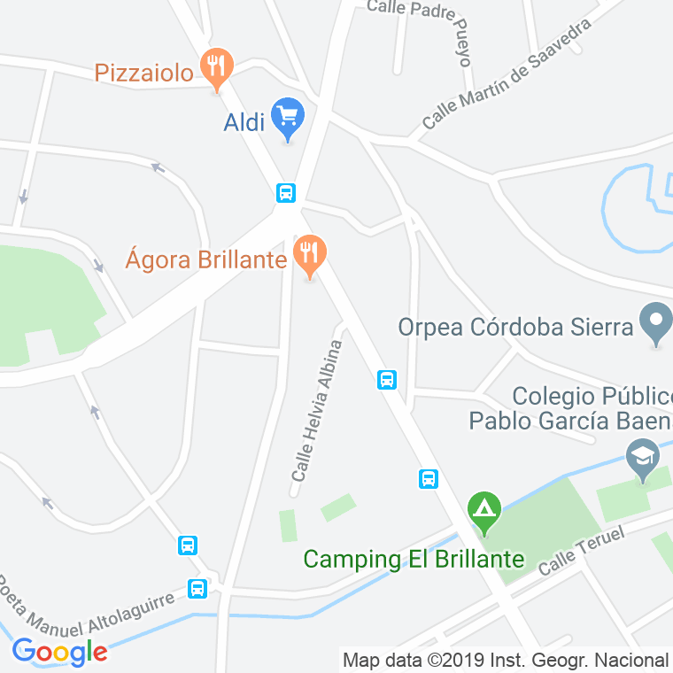 Código Postal calle Helvia Albina en Córdoba