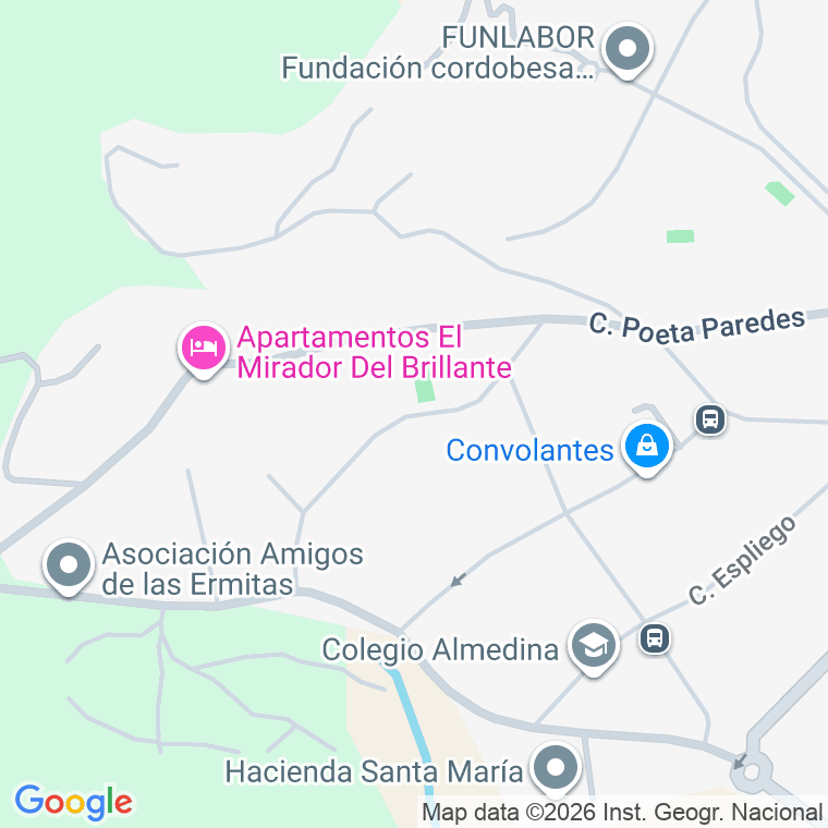 Código postal de Poeta Pablo Garcia Baena en Córdoba