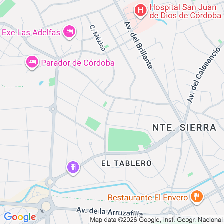 Código postal de Poeta Valdelomar Pineda en Córdoba