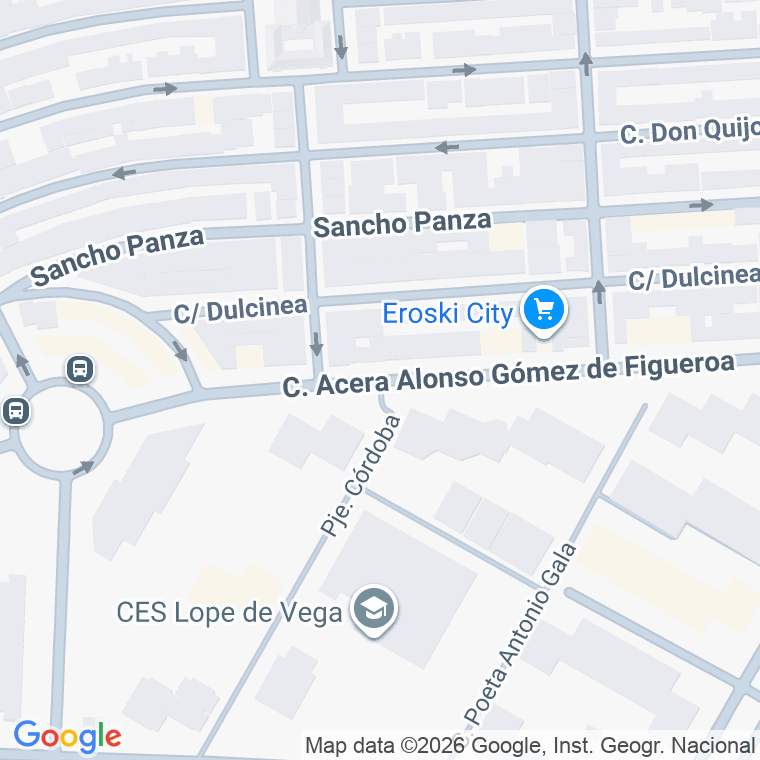 Código postal de Arroyo de Pedroches, Pasaje en Córdoba