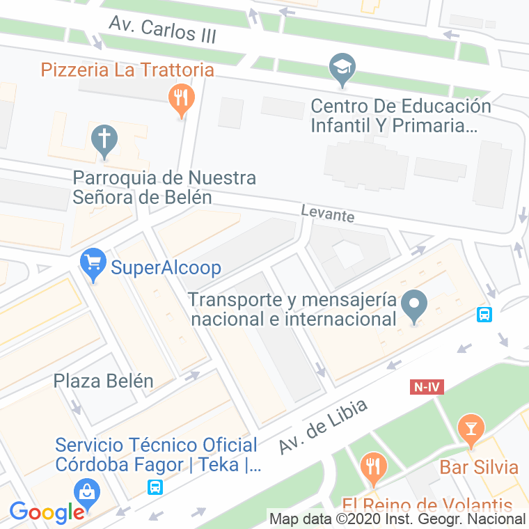 Código Postal calle Escritor Luis De Bañuelos en Córdoba