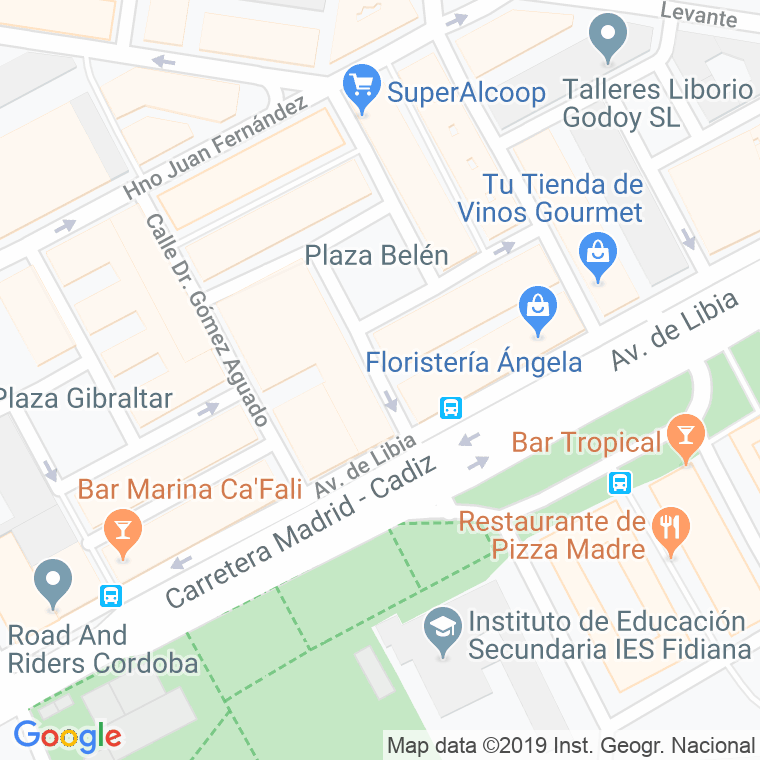 Código Postal calle Escritor Tomas Sanchez en Córdoba