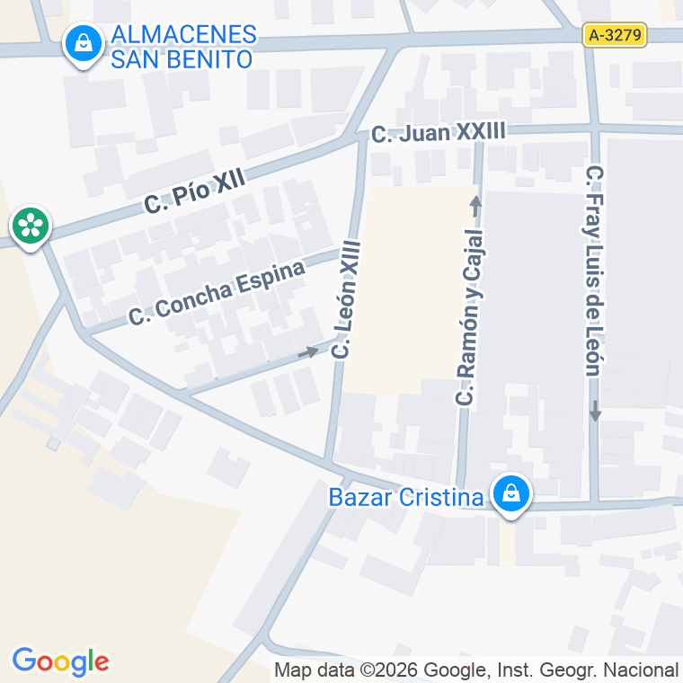 Código postal de Calle Jacinto Benavente en Hinojosa del Duque