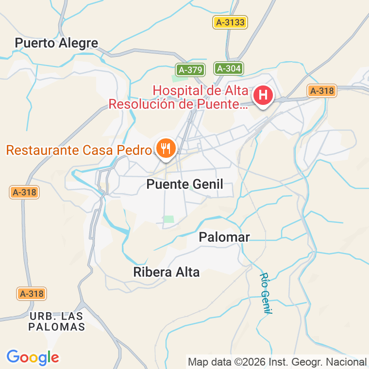 Código postal de Calle Almacenes Reguladores en Puente Genil