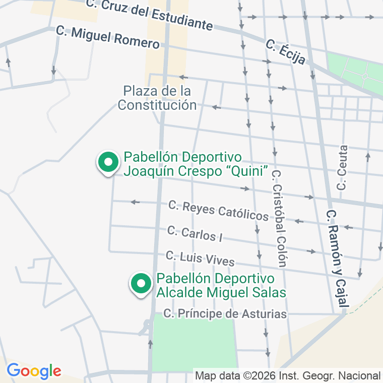 Código postal de Calle Daoiz y Velarde en Puente Genil