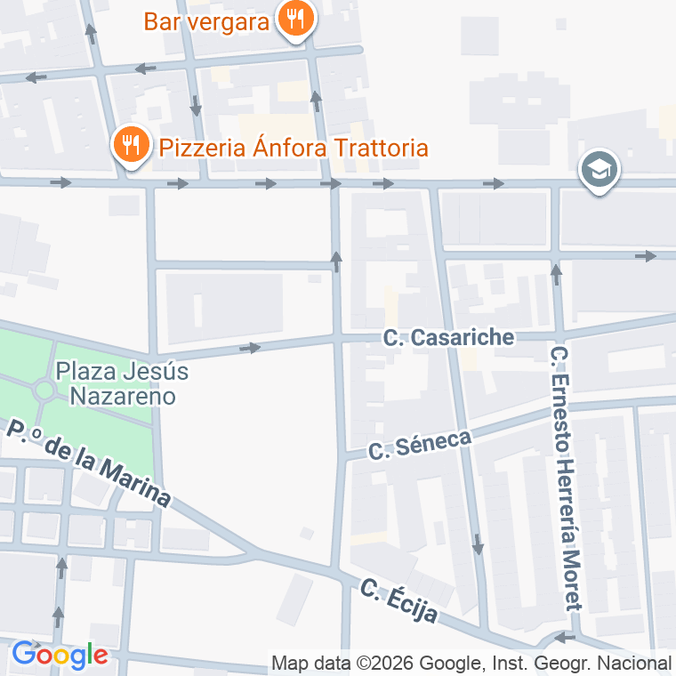 Código postal de Calle Esposos Ortega y Vergara en Puente Genil