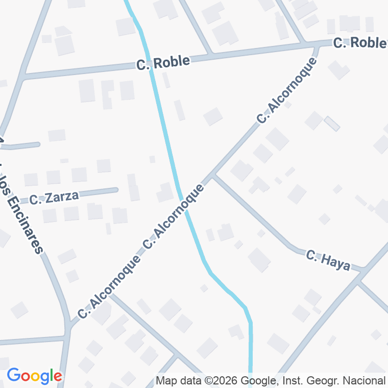 Código postal de Calle Alcornoque en Encinares de Alcolea