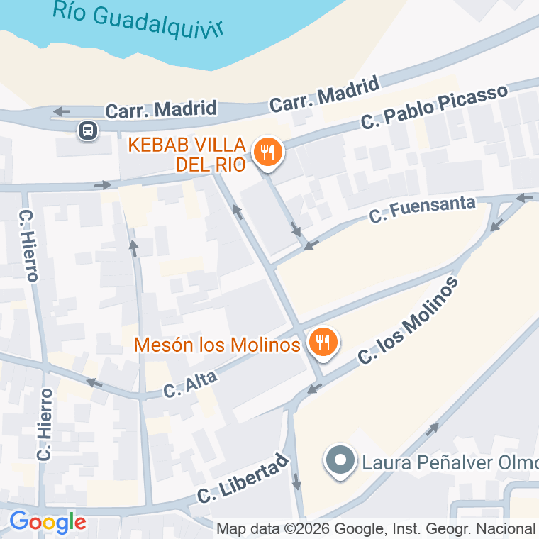 Código postal de Calle Garcia Lorca en Villa del Rio