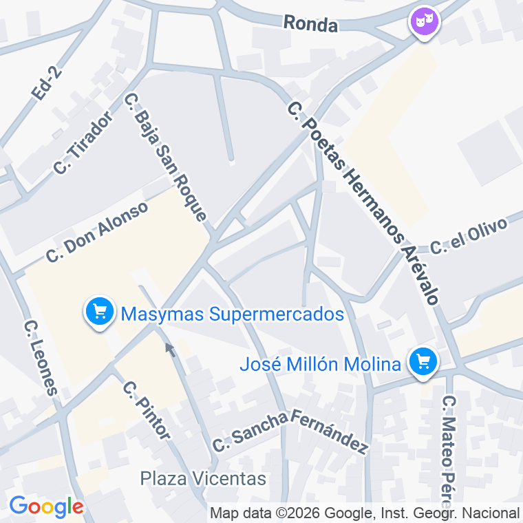 Código postal de Calle Horno Navarro en Bujalance