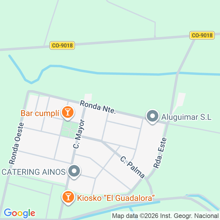 Código postal de Ronda Norte (mesas del Guadalor en Mesas del Guadalora