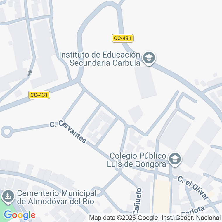 Código postal de Calle Maria Zambrano en Almodovar del Rio
