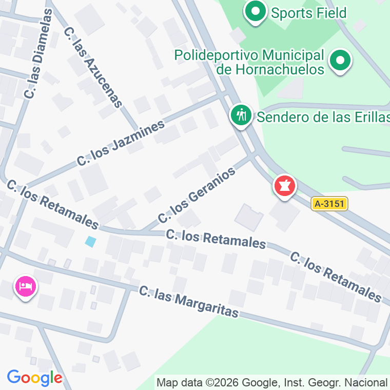 Código postal de Calle Geranios (los) en Hornachuelos