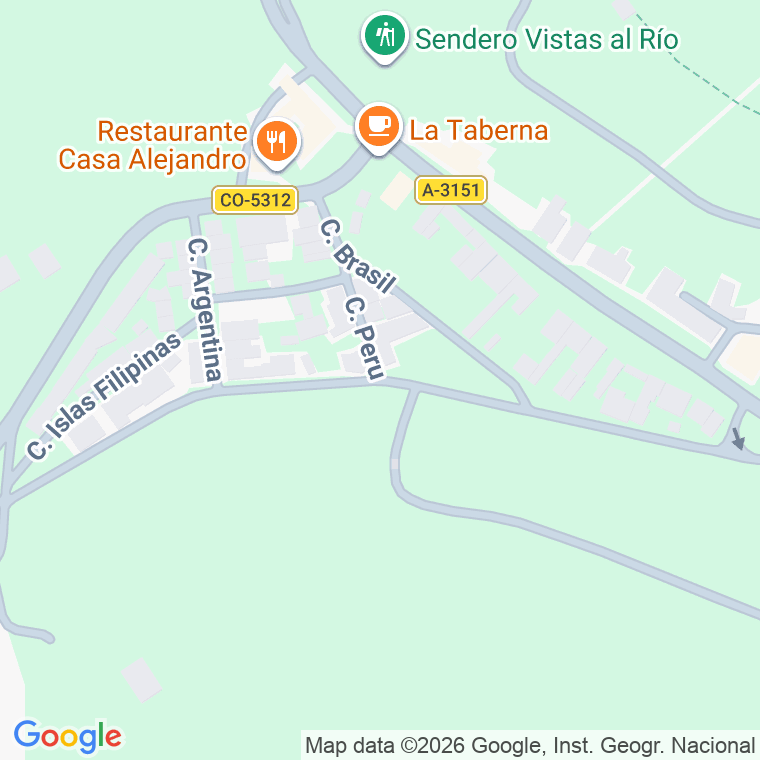 Código postal de Calle Islas Canarias en Hornachuelos