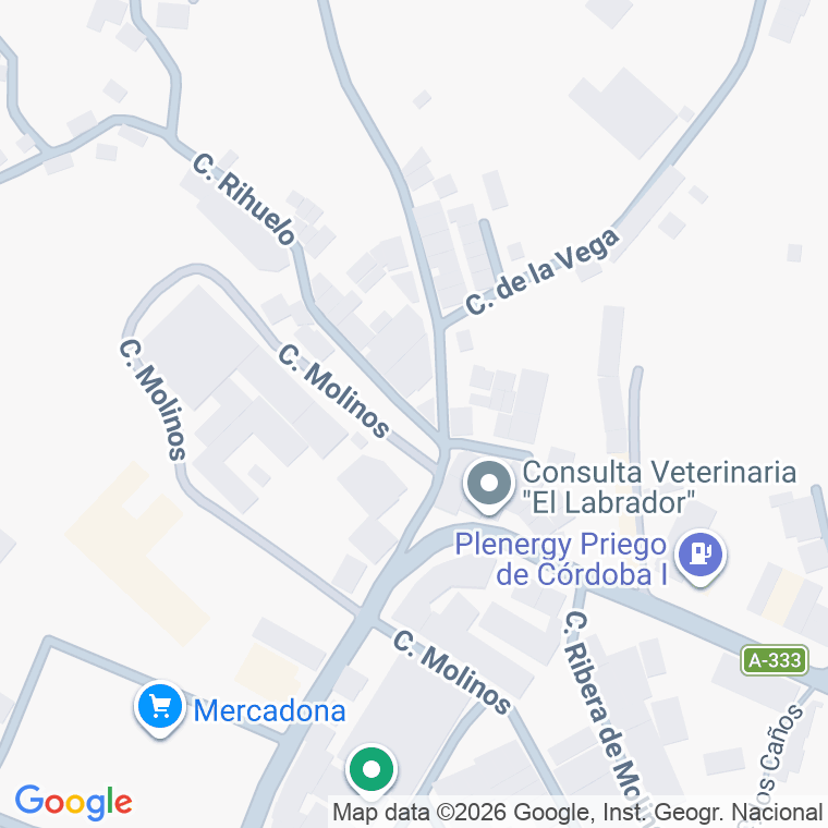 Código postal de Calle Rihuelo en Priego de Cordoba