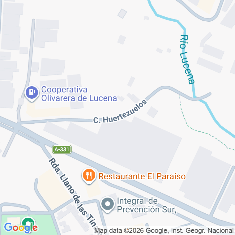 Código postal de Calle Huertezuelos en Lucena