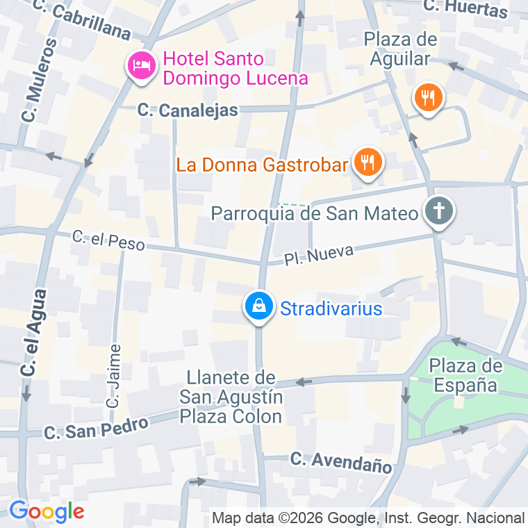 Código postal de Calle Julio Romero de Torres(la en Lucena