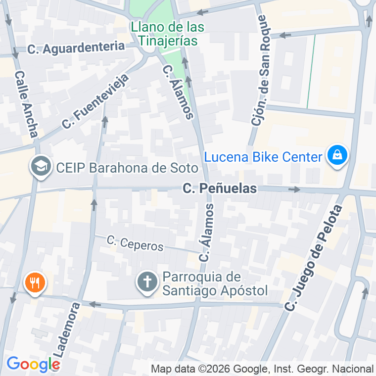 Código postal de Calle Peñuelas en Lucena