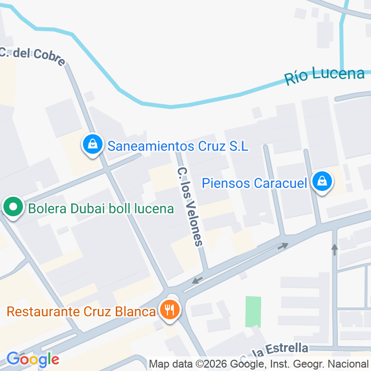 Código postal de Calle Velones (los) en Lucena